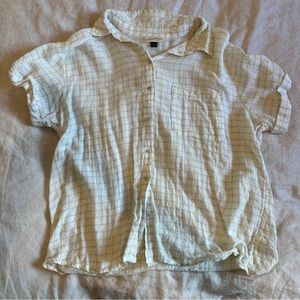 Universal Thread Plaid Striped Short Sleeve Shirt